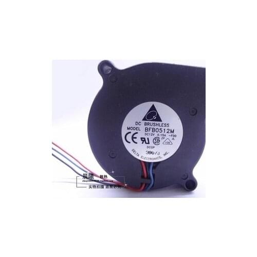 Original 5015 12V 0.15A turbo blowers BFB0512M-F00 double ball bearing fan
