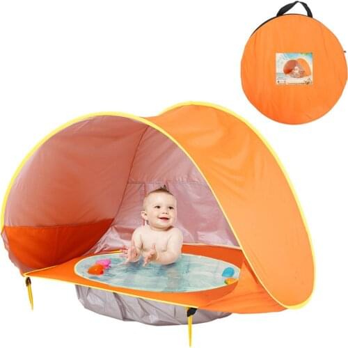 Waterproof Uv Protection Children Tent Portable Tipi Dry Pool Baby Beach Outdoor Camping Kids Tent Children House Game Tents