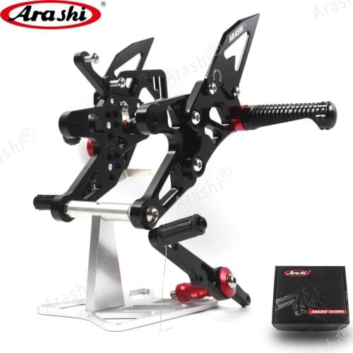 Arashi For BMW S1000RR HP4 2015 - 2018 CNC Adjustable Footrests S 1000 RR 2016 2017 Foot Pegs Rider Rearset Footrest Rest