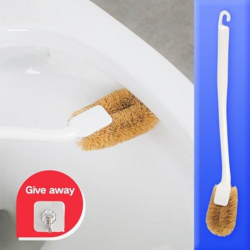 Palm Toilet Brush Long Handle Clean Bristles Round Head Toilet Brush Bathroom Corners Tools Household Cleaning Accessories Sets