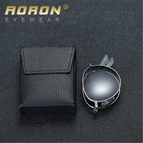 Aoron Retro Round Sunglasses For Women Men Brand Uv400 Polarized Ladies Folding Sun Glasses Lunette De Soleil Homme Eyewear