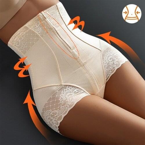 Jodimitty Women High Waist Shaping Panties Sexy Breathable Body Shaper Slimming Underwear Butt Lifter Abdomen Pants Shapewear