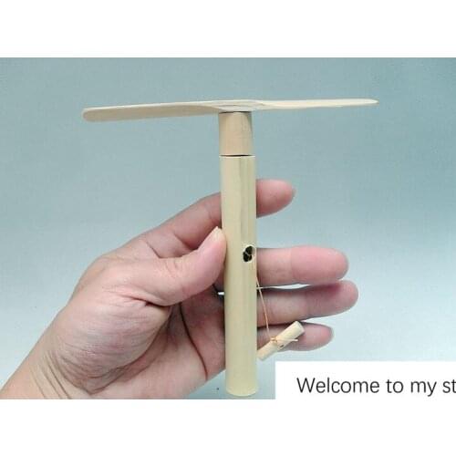 No paint bamboo flying dragonfly hand flying urbanites windmill,10pcs/lot