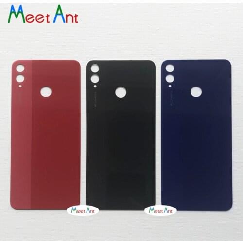 Replacement High quality For Huawei Honor 8X Back Housing Battery Cover Door Rear Cover Glass with Adhesive