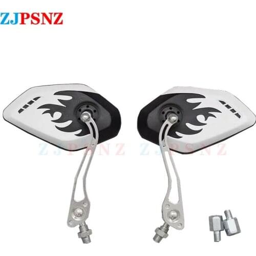 8/10mm Motorcycle Mirror Mirror Back View Universal Back View Rearview Mirrors Mirrors Moped Side Mirror Colourful High Quality