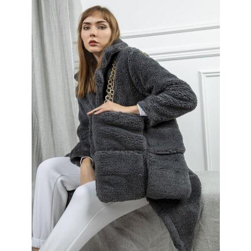 Women Teddy Bag Autumn Winter Thick Bag Fur Bag Chain Bag