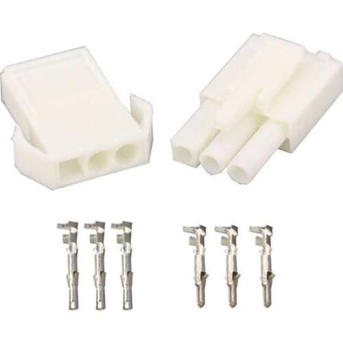 EL4.5-3P Small tamiya Electronic connector 4.5mm spacing, EL-4.5 3P Multipole Connectors Male and Femal Plug + terminals