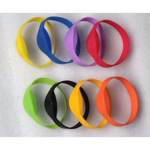 100pcs Free shipping 13.56Mhz Contactless Type 2 215 chip Nfc Wristband