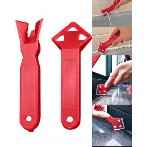 2Pcs/Set Mini Handmade Tool Scraper Caulking Mould Window Floor Gap Surface Remove Residual Glue Scraper Household Cleaning Tool