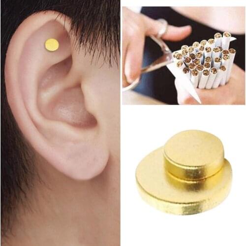 2Pcs Professional High Quality Health Care Magnet Auricular No Patch Acupressure Health Smoking Cigarettes Quit Therapy D2I2