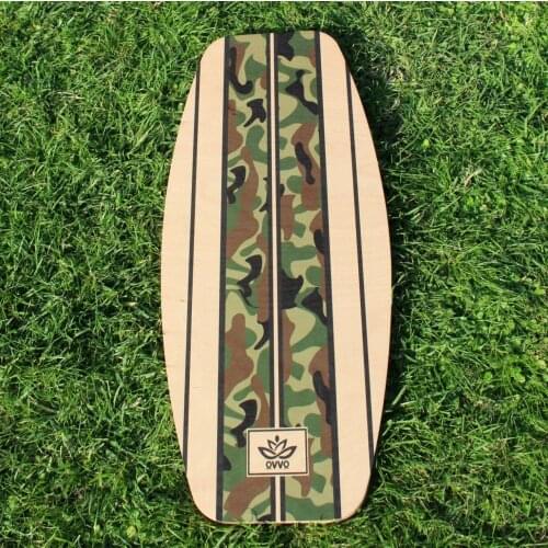 Wooden Balance Board Yoga Twisting Fitness Balance Plate Core Workout For Abdominal Waist Legs Muscles Of Roller- Board Balancin