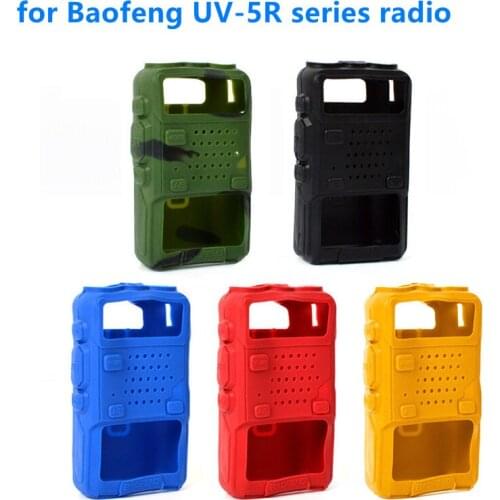BAOFENG UV-5R WalkieTalkie Rubber Holster Case for UV-5RA UV-5RB UV-5RC UV-5RD UV-5RE UV-5RE Plus TYT TH-F8 Two Way Radio