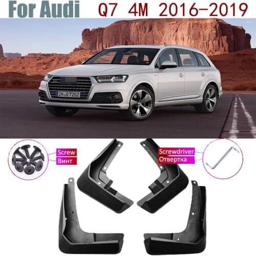 4 PCS Front Rear Fender Mud Guard Flaps Splash Flap Mudguards Accessories Car Mudflap For Audi Q7 4M 2019 2018 2017 2016