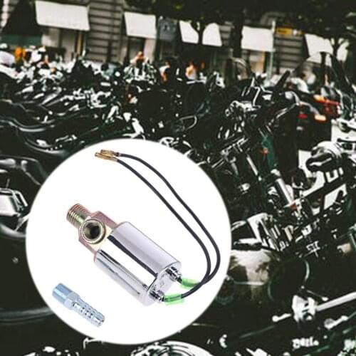 12V DC Electric Solenoid Valve 1/4 Inch ID Hose BARB Fitting for Car Truck Air Horns Air Ride Systems