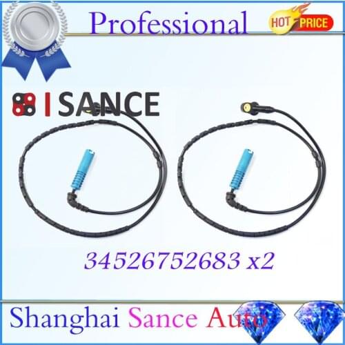 ISANCE 2pcs Rear ABS Speed Sensor 34526752683 / 3452 6 752 683 For BMW 3 Series E46 316 318 320 323 325 328 330 M3
