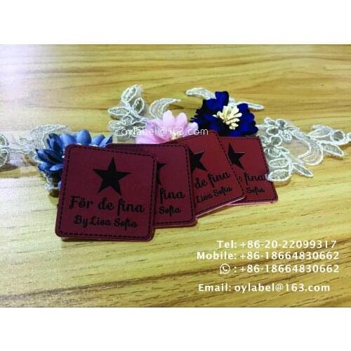 Custom made high quality jeans leather label / simulation leather label / leather label /main label