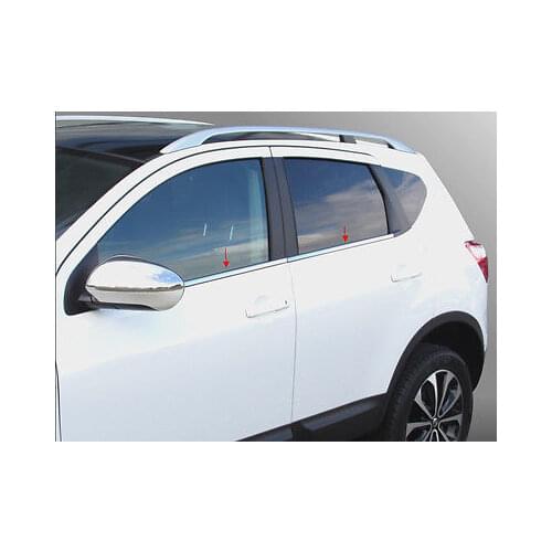 Stainless Steel Side Window Bottom Trim Kit For Nissan Qashqai Dualis 2007-2012