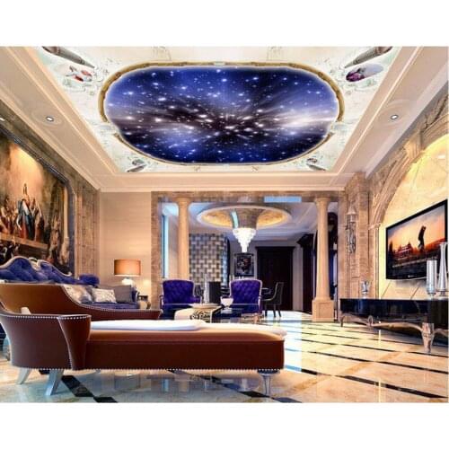 3d ceiling murals wallpaper Star sky ceiling living room bedroom mural wall 3d wallpaper room modern wallpaper