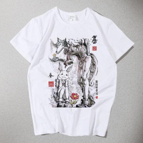 New BEASTARS Louis Legoshi cosplay T-shirt cosplay Haru Rabbit T shirt Fashion Men Women Tees