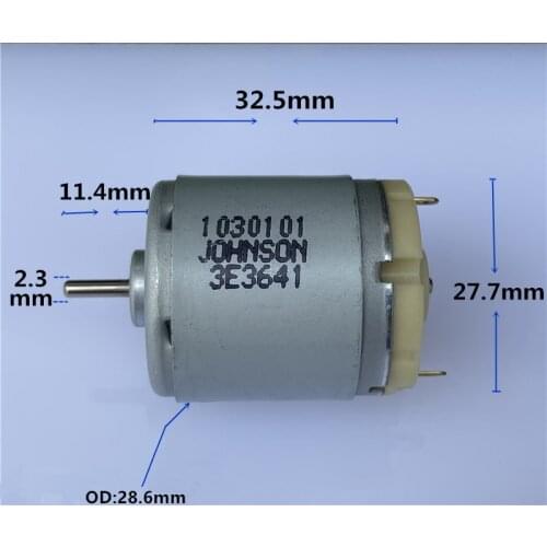 Brand new JOHNSON 360 DC motor 1030101 3V-12V high speed carbon brush toy motor
