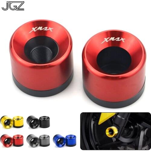 Pair for Yamaha XMAX 250 300 2017 2018 Motorcycle CNC Aluminum Front Wheel Axle Fork Sliders Falling Crash Pads Protector Guard