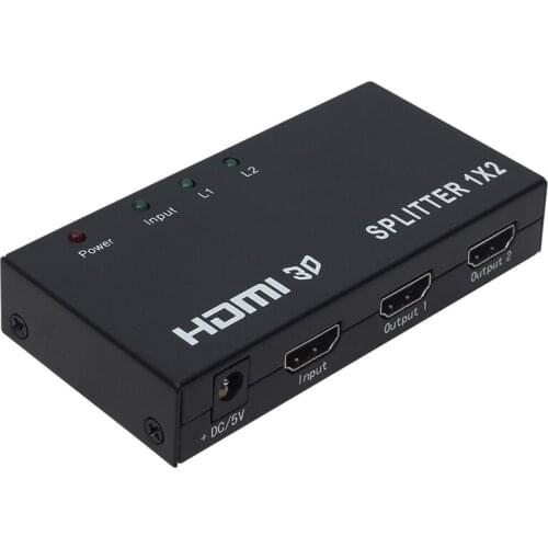 POWERMASTER PM-14217 1.4V 2 PORT HDMI SPLITTER DISTRIBUTOR