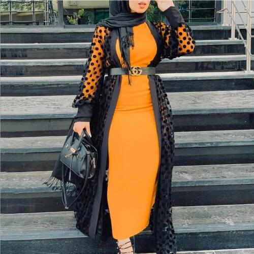 Ramadan Eid Abaya Dubai Kaftan Hijab Muslim Kimono Cardigan Mujer Jilbab Caftan Abayas For Women Turkish Islam Clothing F1756