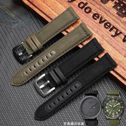 Watch Strap for Seiko No. 5 Nylon Watchbands Prospex Series Citizen Eco-Drive Replace Wristband 22mm Waterproof Watch Band