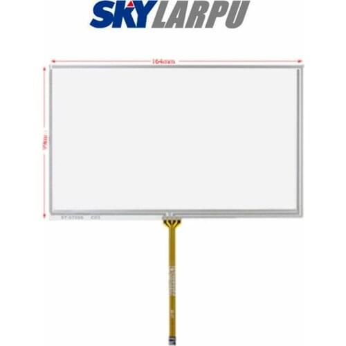 New 7"Inch 4 Wires 164mm*99mm Resistive Touch Screen for Car DVD Or Use On Bable 164*99mm Touchpanel Glass Free Shipping