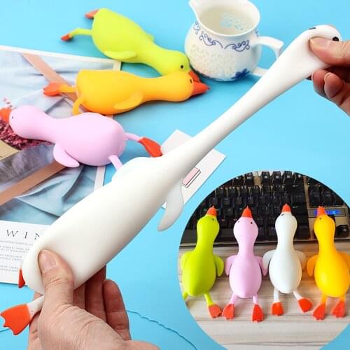 Cute Cartoon Duck Stress Relief Squeeze Ball Figet Toys Squishy Antistress Kids Educational Funny Gift Mochi Toys Brinquedos