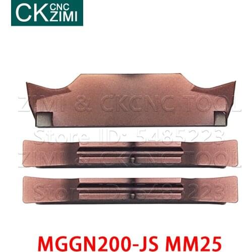 MGGN200-JS MM25 carbide inserts cutting inserts tools Grooving Blade CNC wood Turning Inserts Tools MGGN 200 for stainless steel