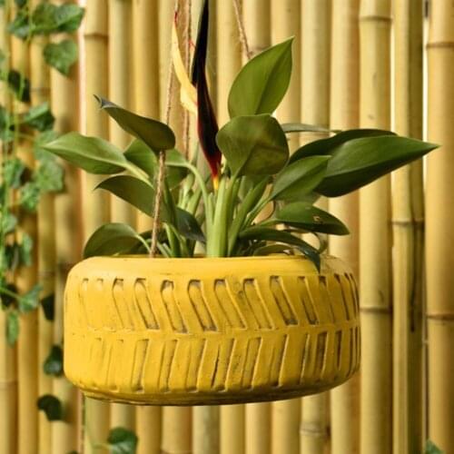 Tire Decoration Succulent Flowerpot Small Tires Flowerpots Personality For Balcony Garden Courtyard Creative Plant Growth