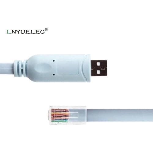 LNYUELEC usb serial drivers cable ftdi usb rs232 rj45 serial console cable for h3c 9306 huawi fortinet cisco router switch