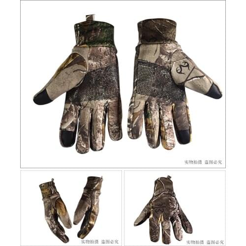Spring and autumn Outdoor Protection jungle camouflage Bionic gloves bike riding gloves touchscreen fishing gloves