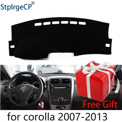 For Toyota Corolla Axio 2007-2013 dashboard mat Protective pad Shade Cushion Pad interior sticker car styling accessories