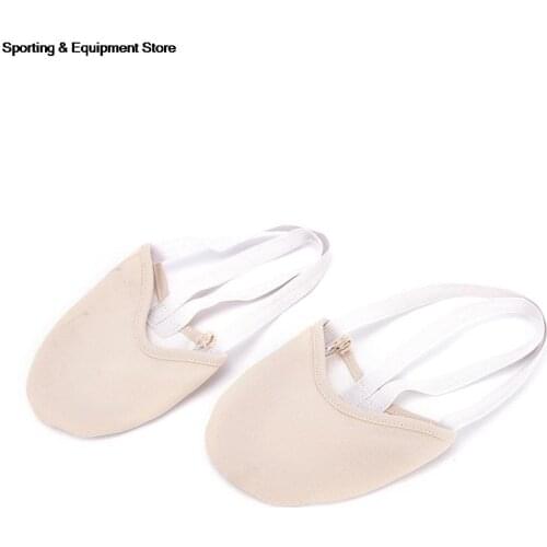 1 Pair Elastic Dance Shoes Rhythmic Gymnastics Shoes Soft Half Socks Ballroom Art Gym Accessories Ginastica