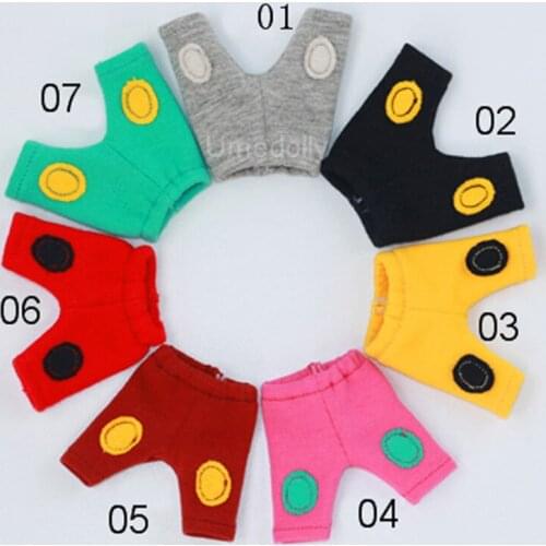 1 PCS Cute OB11 Doll Pants for Blyth, Middle Blyth, Obitsu 11 Doll Clothes Accessories 7 Colors