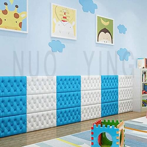 Soft Foam Cushion Bedroom Living Room Tatami Anti-collision 3d Wall Stickers Self-adhesive Thickened Wallpaper For Children