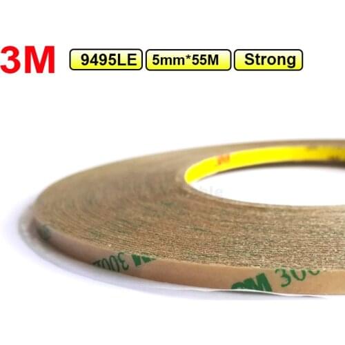 5mm*55M*0.17mm) 3M Super Strong Double Sided Adhesive Tape Transparent for Phone Tablet Touch Screen Lens LCD, Waterproof