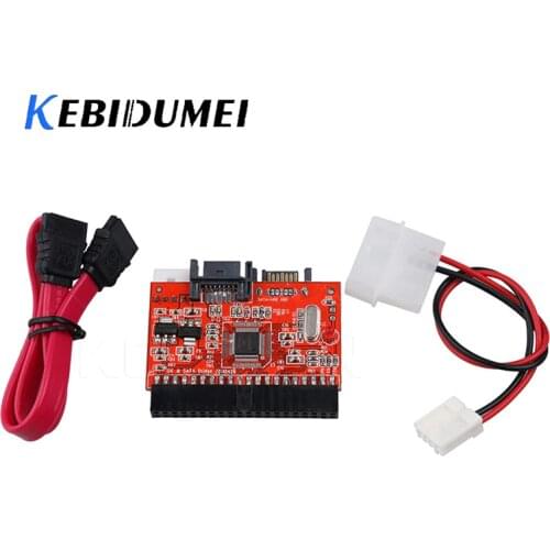 Kebidumei 2 in 1 SATA to IDE Adapter IDE to SATA Converter 40 pin 2.5" inch Hard Disk Driver Support for HDD CD DVD Adaptor