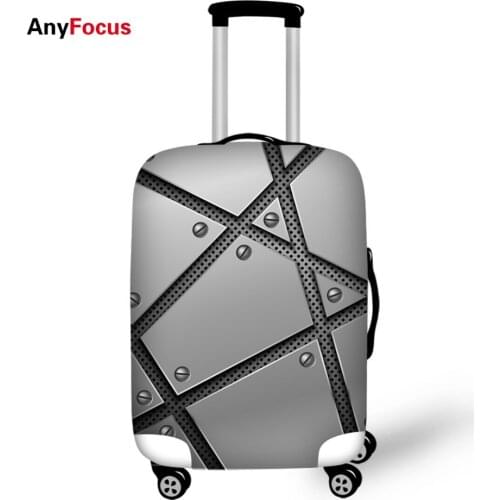 Metal wire mesh Print luggage protector cover suitcases covers Waterproof luggage covers accessory bags travel trolley case cove