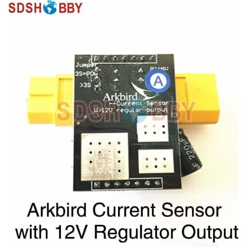 Arkbird Current Sensor with 12V Regulator Output with XT60 or T Plug