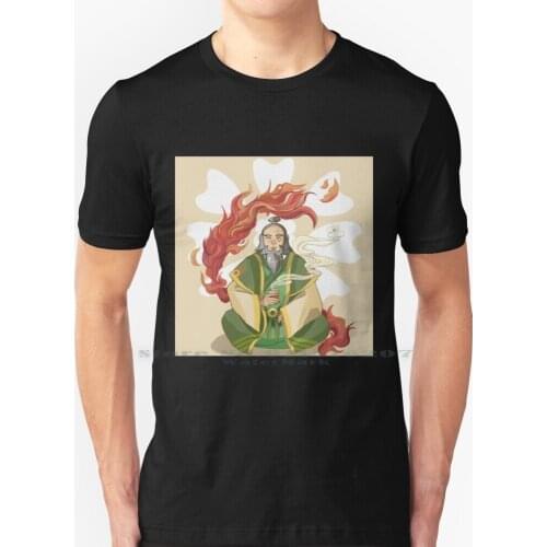 Iroh , Dragon Of The West T Shirt 100% Pure Cotton Iroh Dragon Of The West The Last Airbender The Last Airbender Fire Bender
