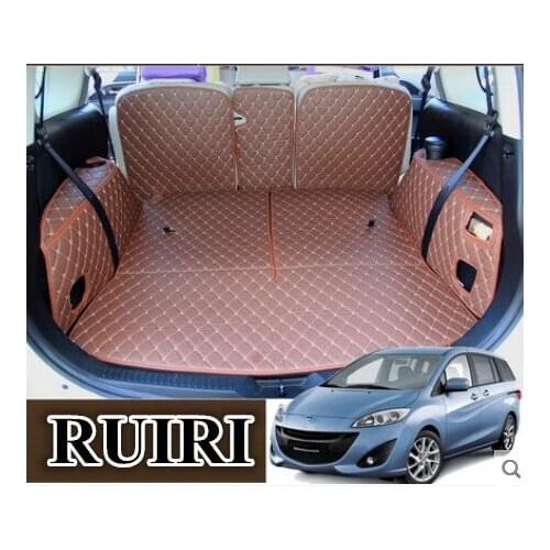 Good mats! Special trunk mats for Mazda 5 2018-2006 7 seats durable boot carpets cargo liner mats for Mazda 5 2015,Free shipping