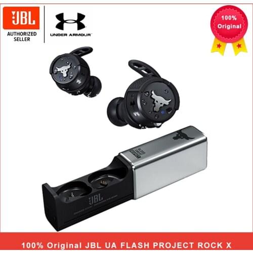 JBL UA FLASH X ROCK Ture Wireless Earphone Bluetooth 5.0 Sports Earbuds Waterproof Headphone Handsfree Call with Mic Charge Box