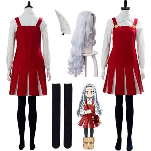 Anime Boku no My Hero Academia Season4 Eri Cosplay Costume Uniform Dress Halloween Costume Wig socks