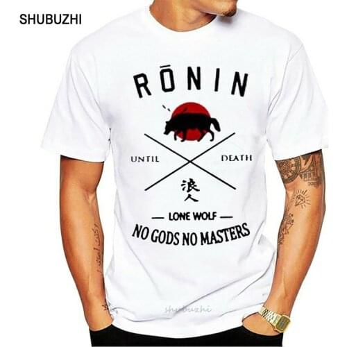 Shubuzhi Fashion Summer Hot Ronin T-Shirt Japanese Shogun Assassins Bushido Anime Katana Samurai New Tee Tee Shirt