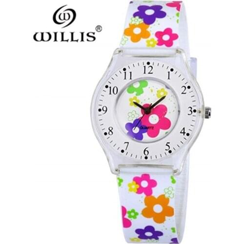Fashion Women Watch WILLIS Brand Leisure Ultra-thin Quartz Clock Waterproof Watch Silicone Ladies Ultrathin Watch Band Watches