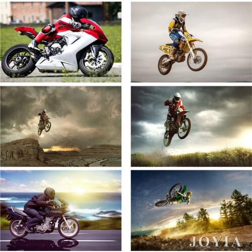 Motorcycle Racing Poster Motorbike Riding Silk Fabric Posters Prints Motocicletta Sport Wall Picture Home Decoration Fabric Art