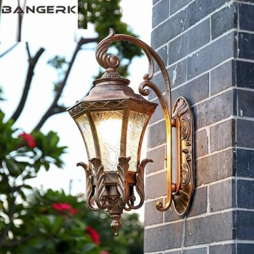 Outdoor Wall Lamps Retro Waterproof Rust-proof LED Porch Lights Aluminum Lighting Sconce Wall lamp Garden Balcony Fixtures